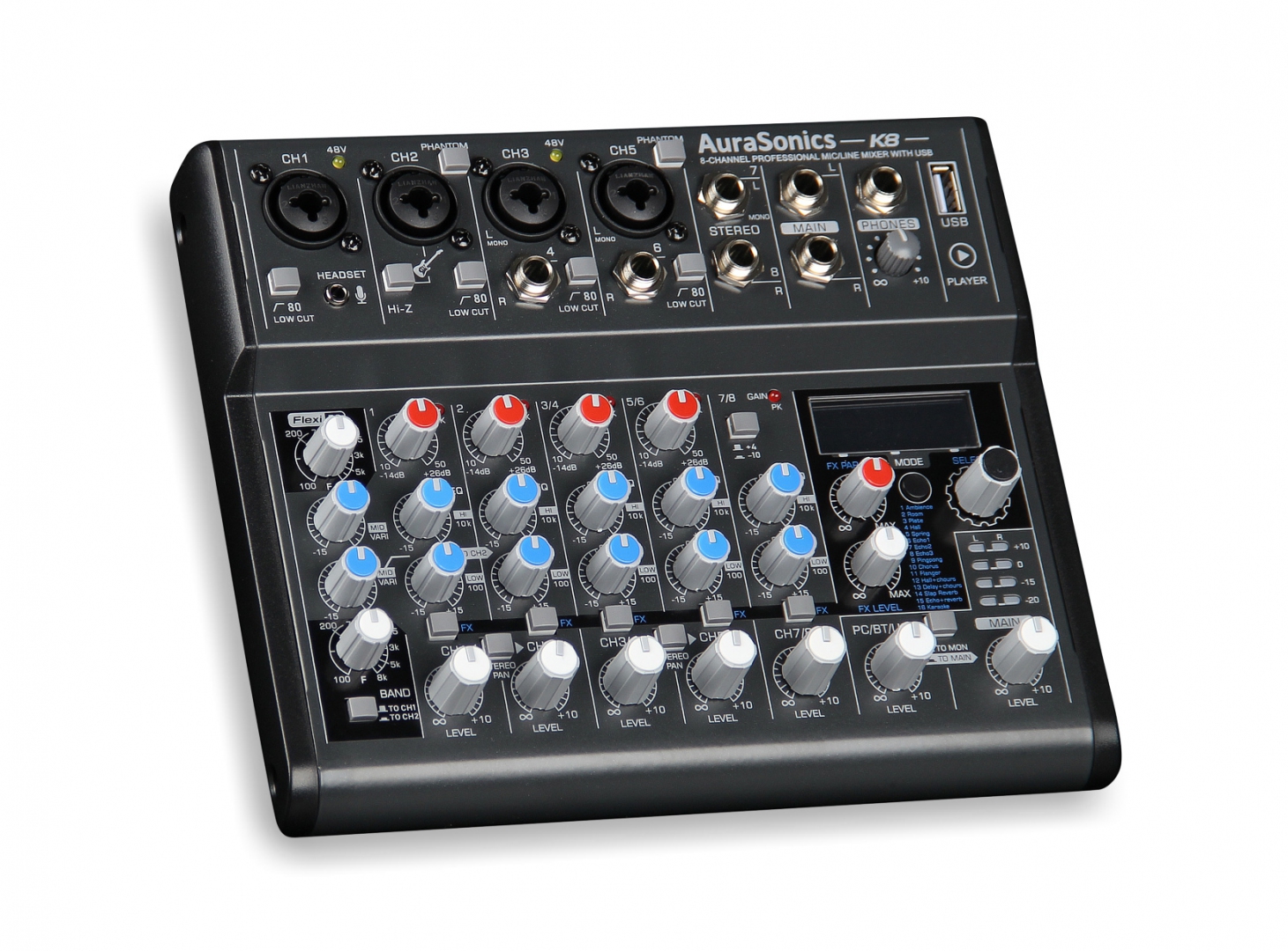 AuraSonics K8 компактный микшерный пульт в Улан-Удэ