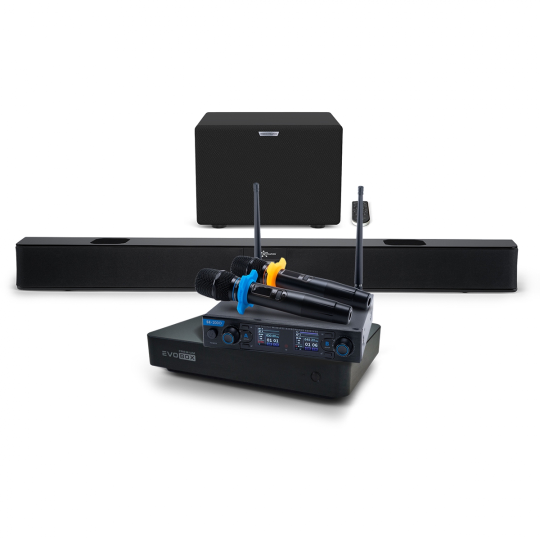 Hi-End караоке-система EVOBOX Premium + EvoSoundBar (саундбар с караоке) в Улан-Удэ