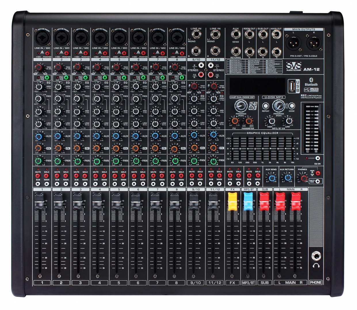 SVS Audiotechnik mixers AM-12 Микшерный пульт аналоговый, 12-канальный в Улан-Удэ