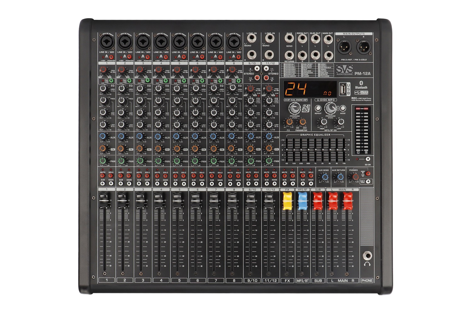 SVS Audiotechnik mixers PM-12A Активный аналоговый микшерный пульт, 12-канальный в Улан-Удэ